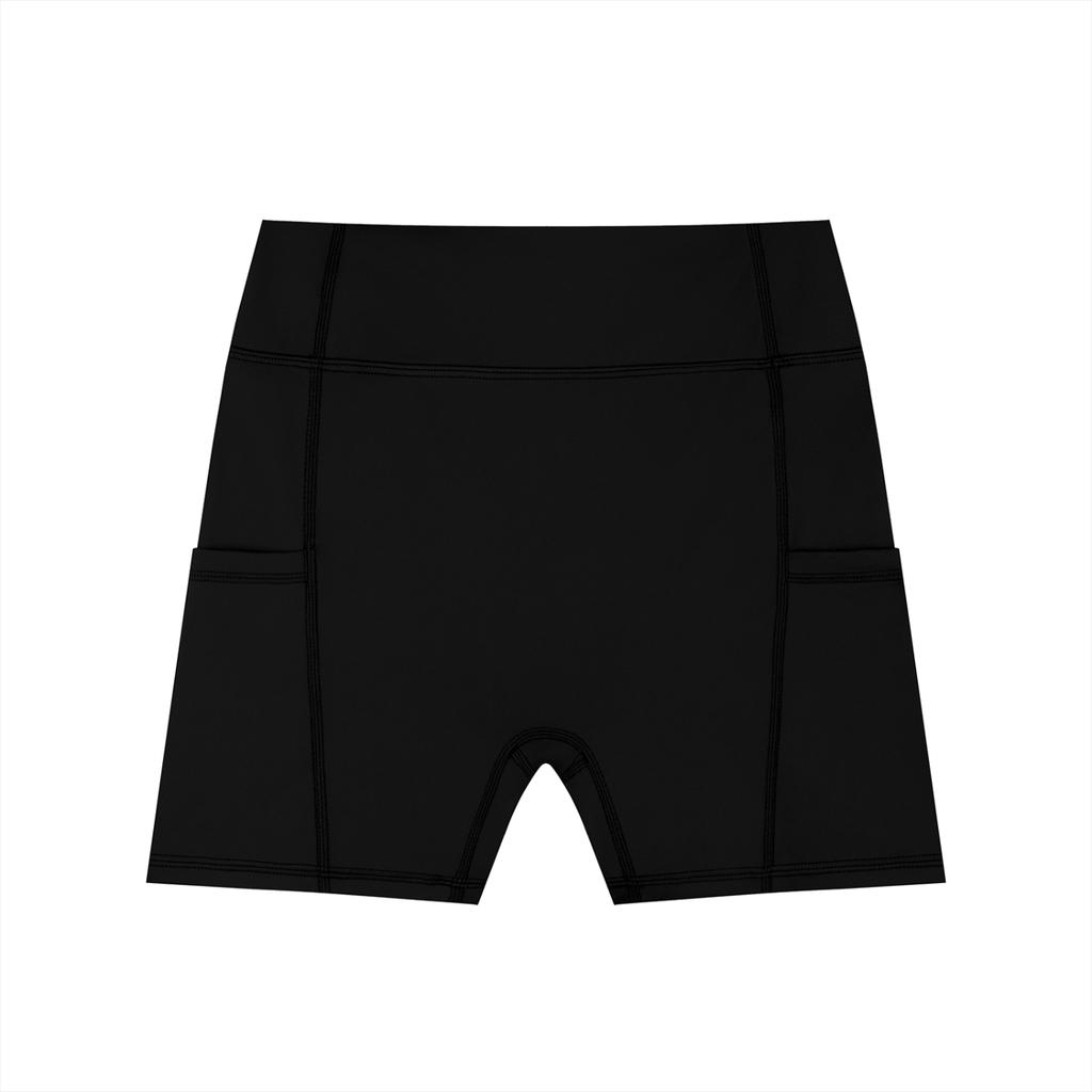 REPLX High-Waisted Pocket Shorts (Black)