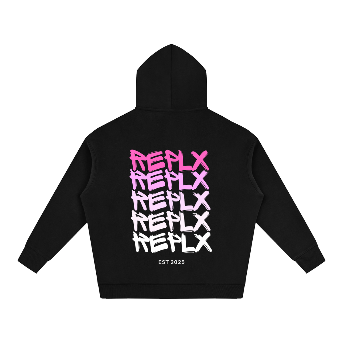 REPLX Core Fleeced Oversized Hoodie (Pink Logo)