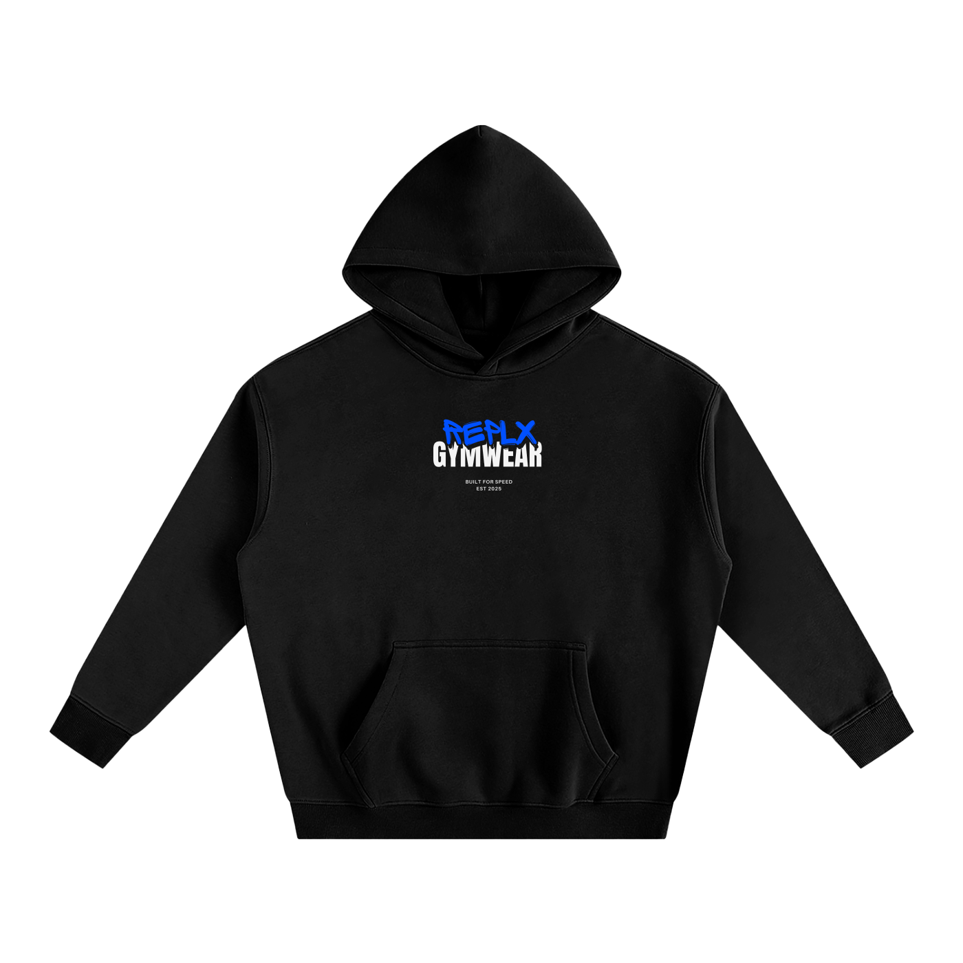 REPLX 0.01% Oversized Fleeced Hoodie (Blue Logo)