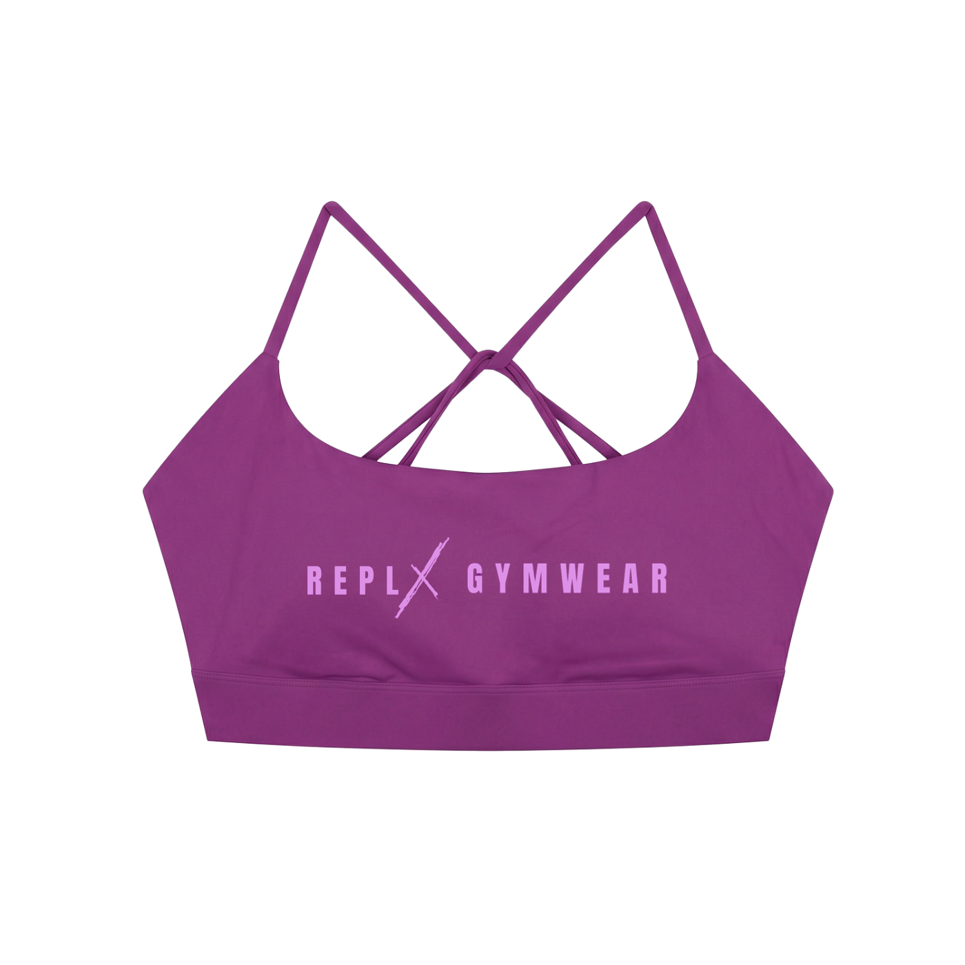 REPLX Strappy Criss-cross Sports Bra (Purple)