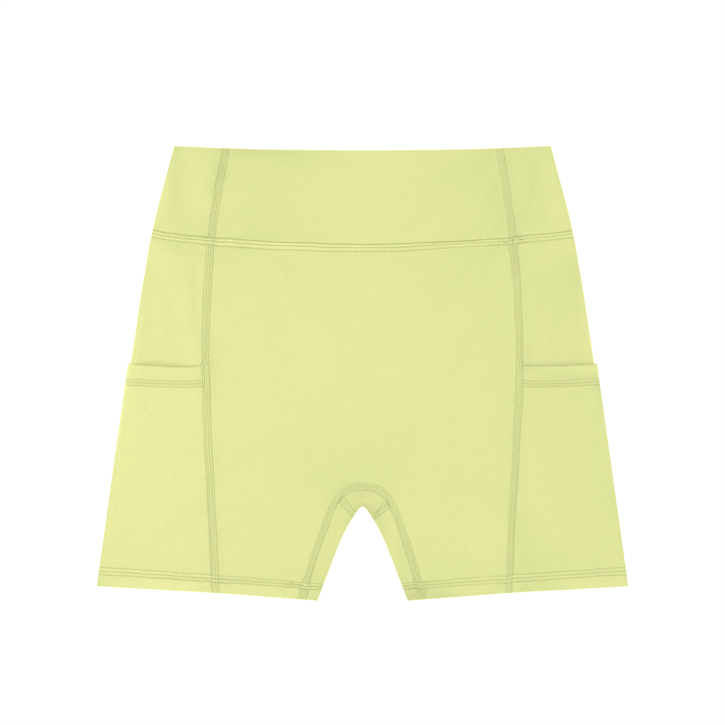 REPLX High-Waisted Pocket Shorts (Yellow)