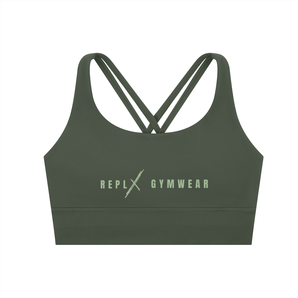 REPLX Strappy Sports Bra (Green)