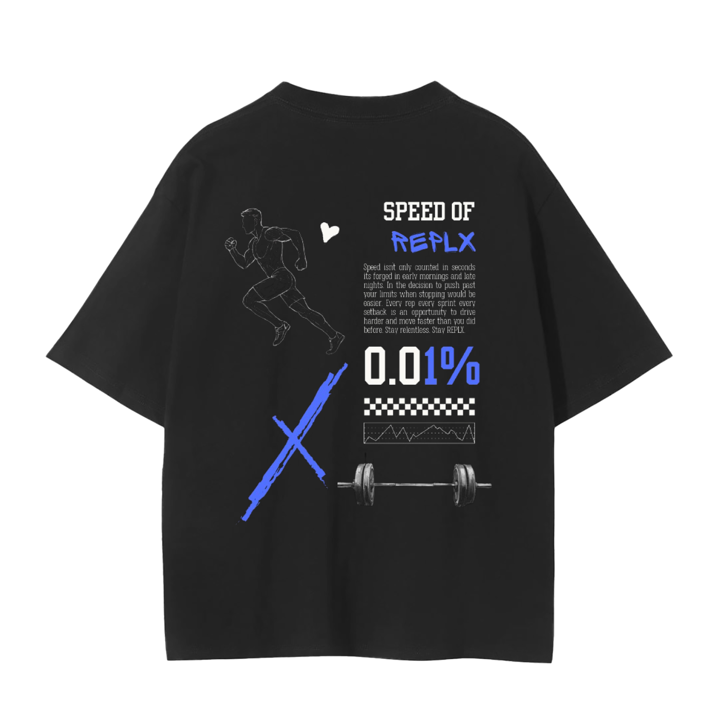 REPLX 0.01% Graphic T-Shirt (Blue Logo)