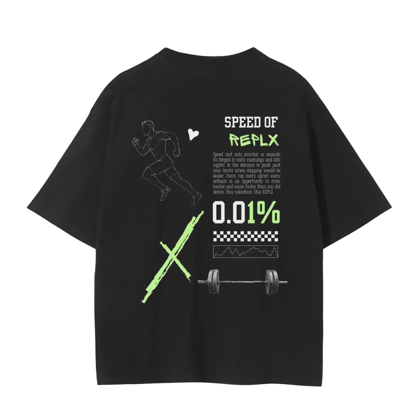 REPLX 0.01% Graphic T-Shirt (Green Logo)