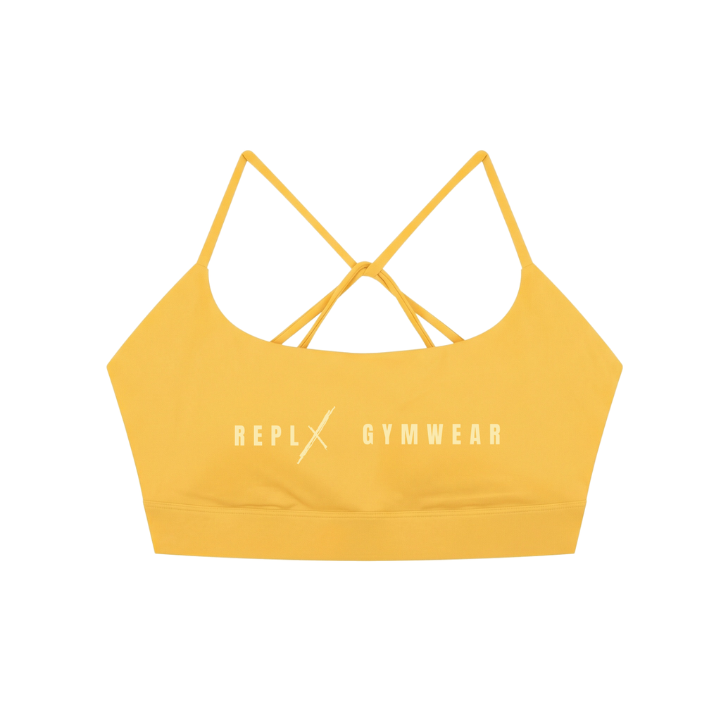 REPLX Strappy Criss-cross Sports Bra (Yellow)